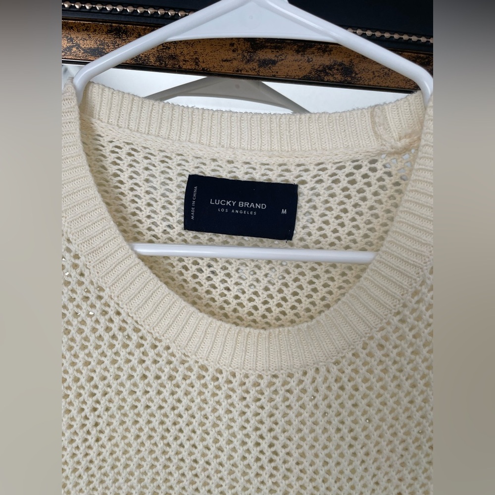Lucky Brand Cream Knit Shirt - Picture 3 of 4